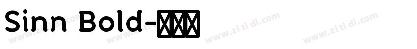 Sinn Bold字体转换